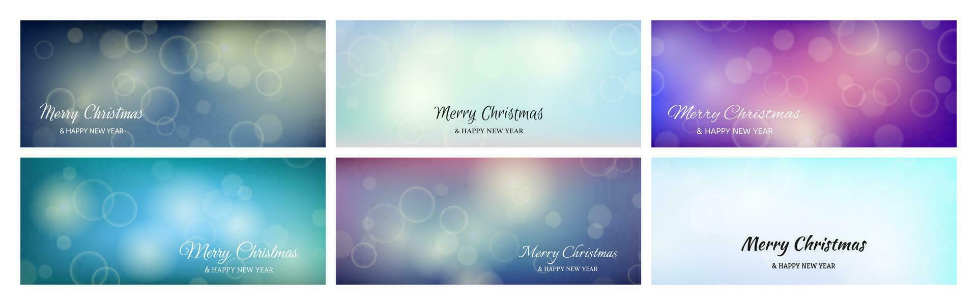 Bokeh background with New Year inscription vector