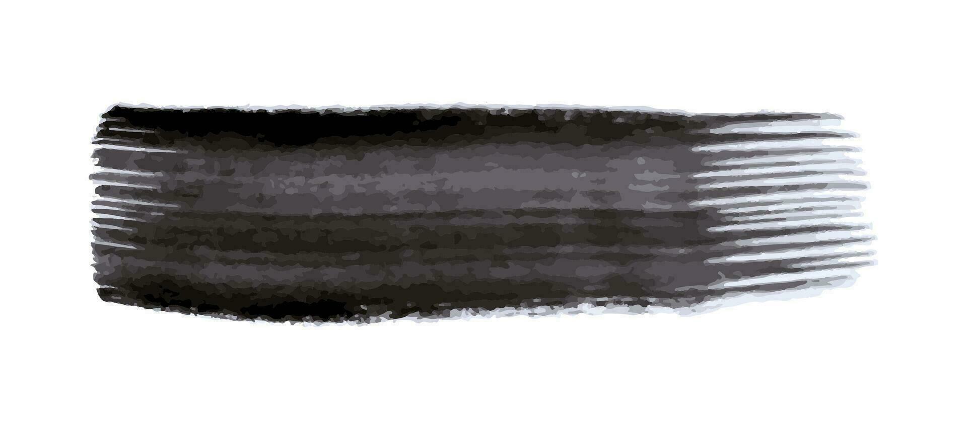 Black grunge brush strokes vector