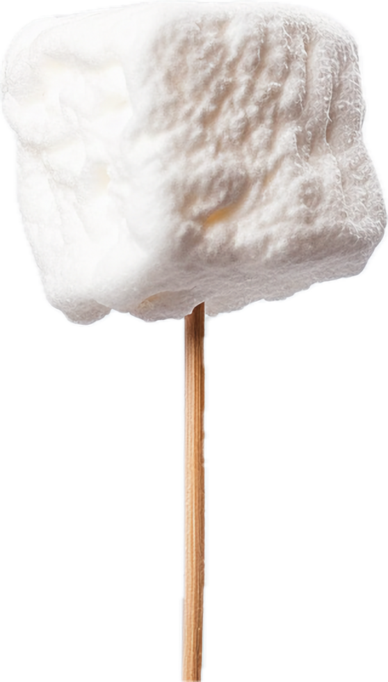 AI generated marshmallow in a stick png