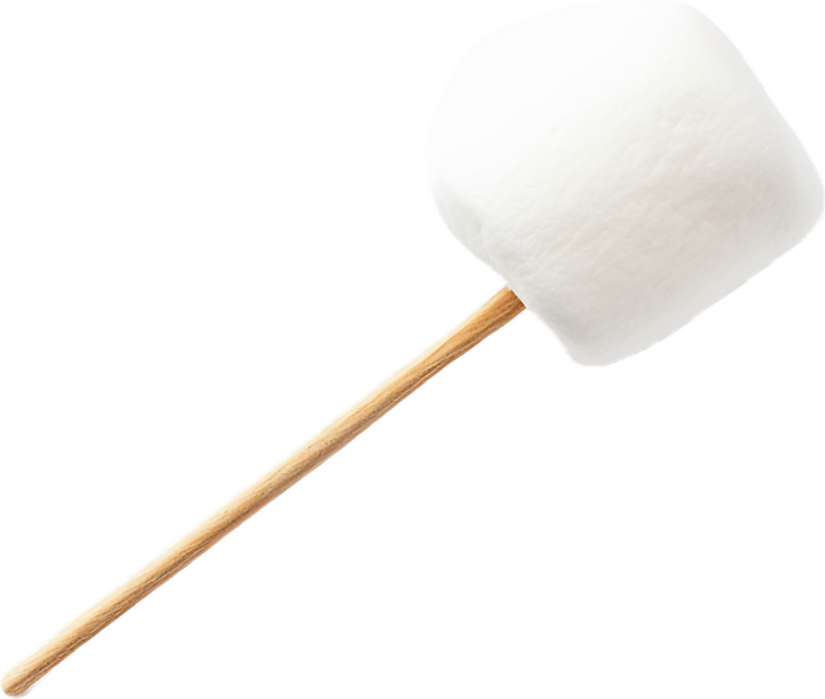 AI generated marshmallow in a stick png