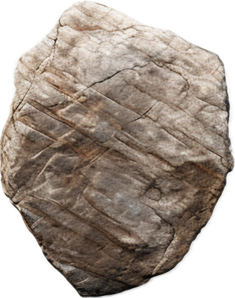 AI generated flat rocks png