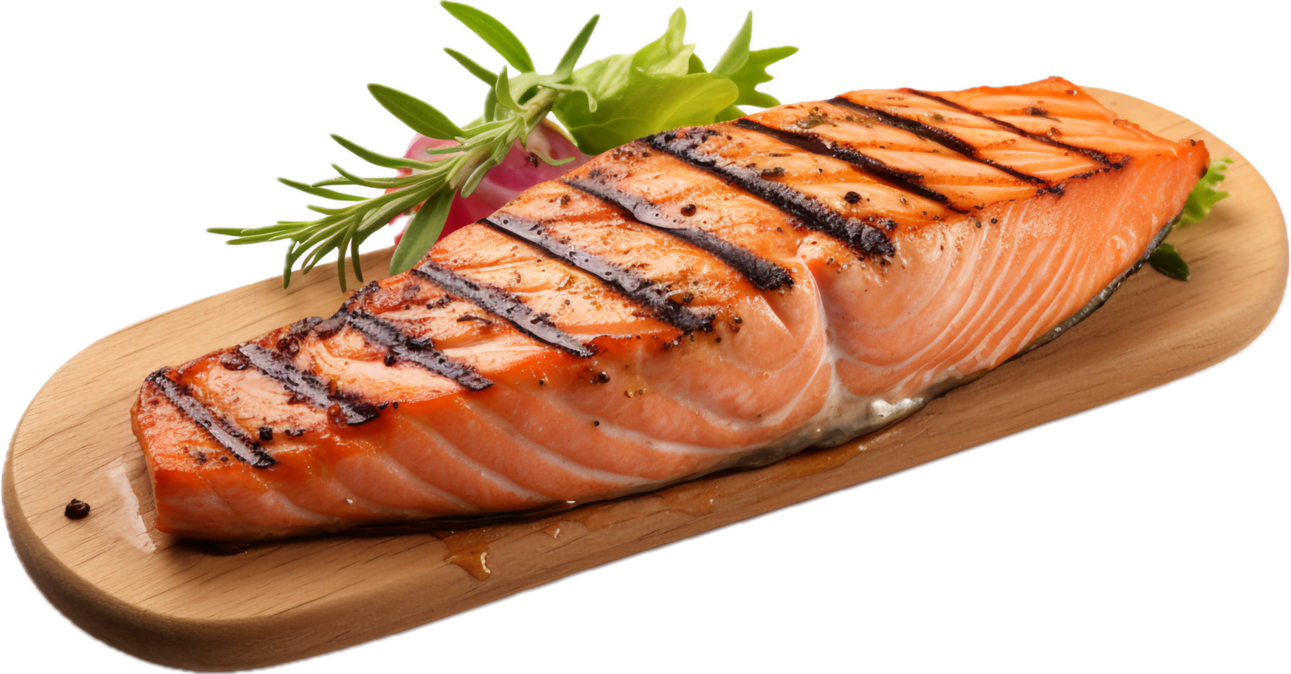 ai generato grigliato salmone bistecca png