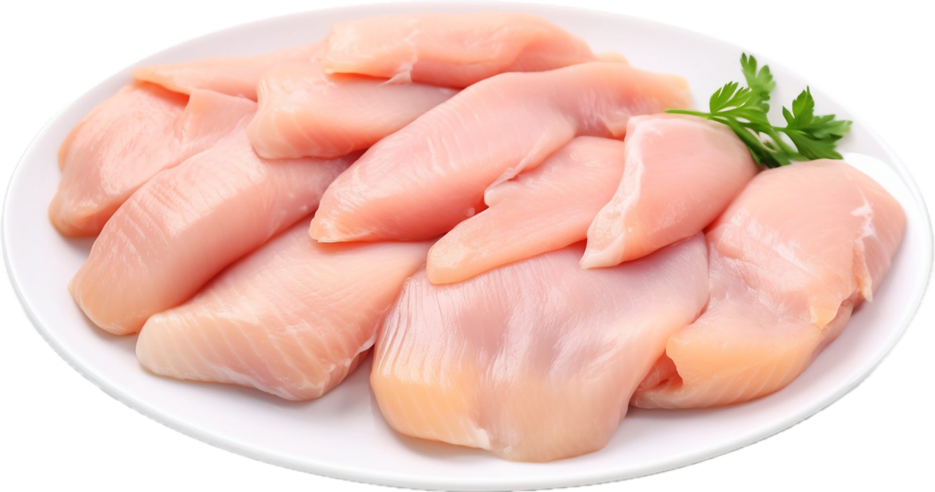 AI generated raw chicken meat png