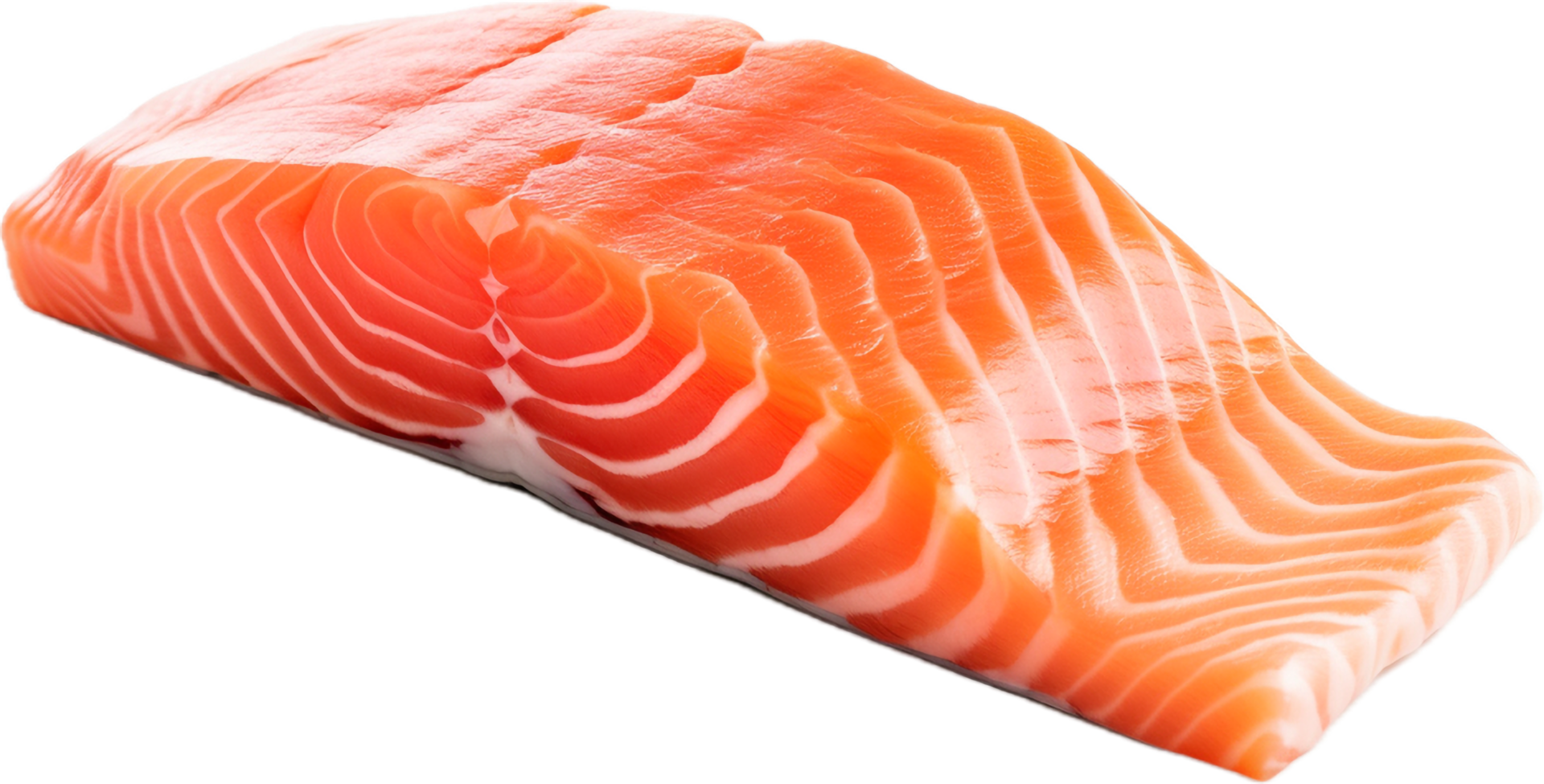 AI generated raw salmon fillet png