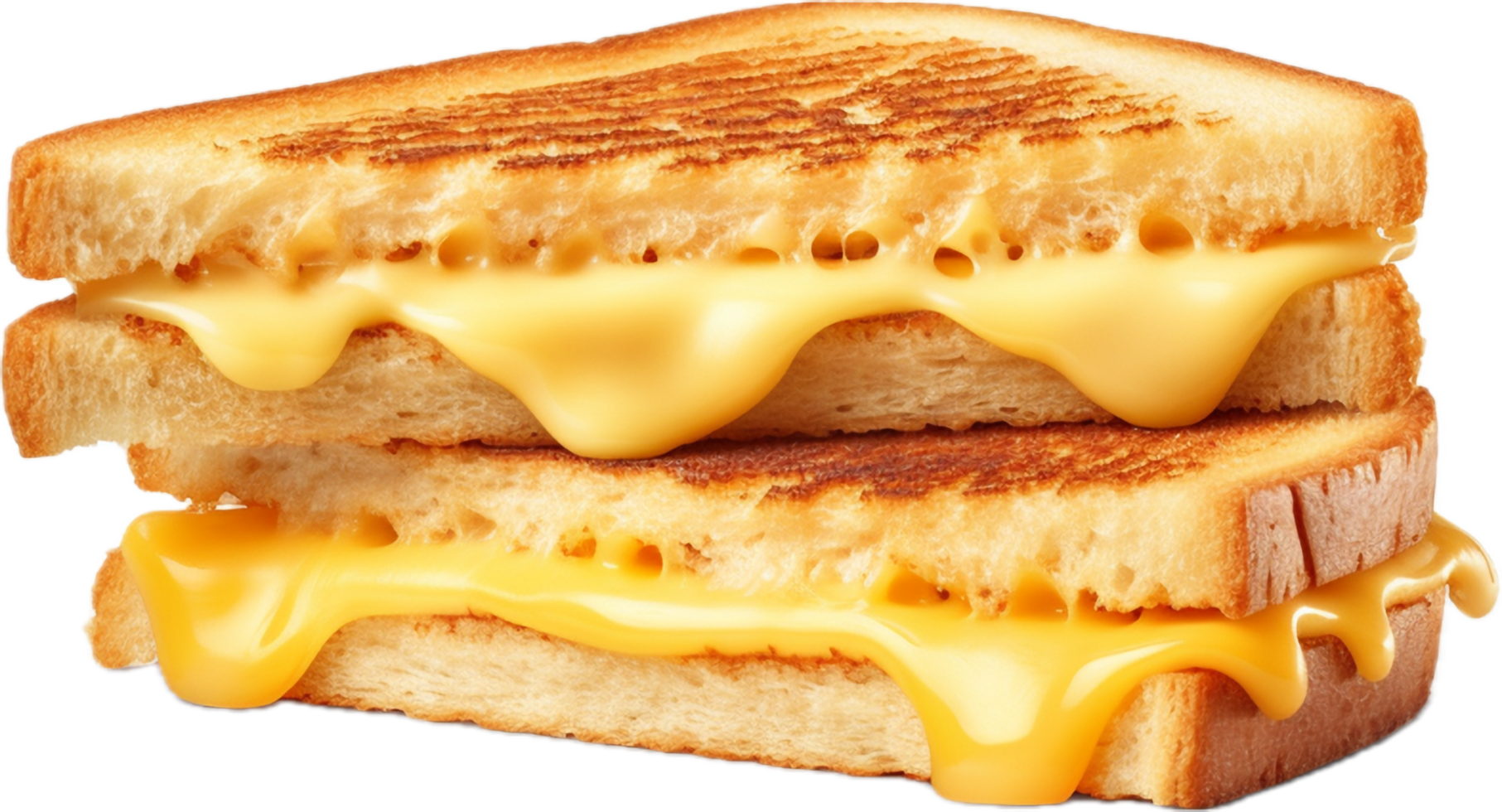 ai généré fromage grillé sandwich png