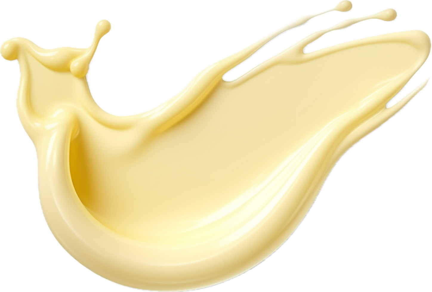 AI generated mayonnaise drop png