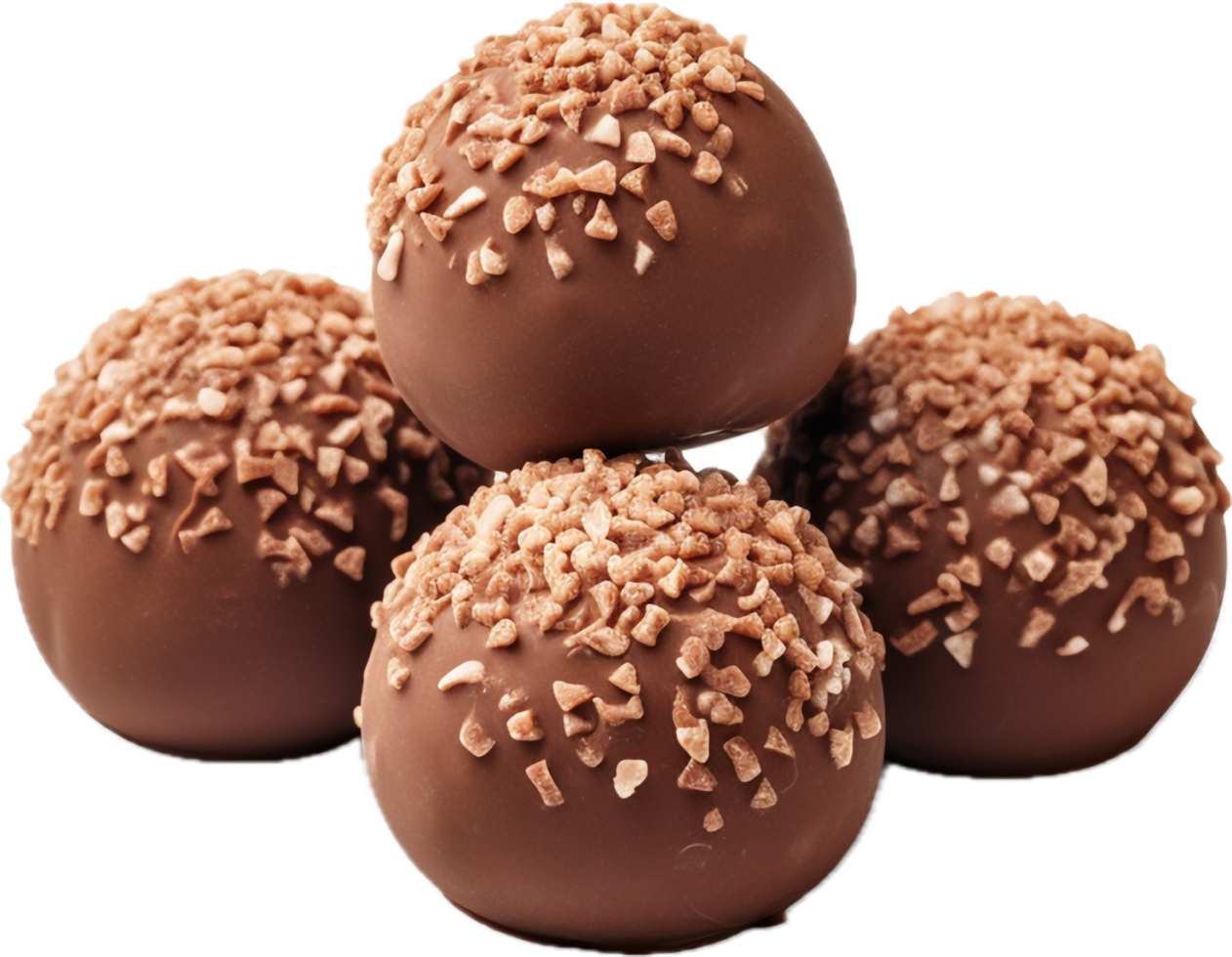 AI generated chocolate truffle candy png