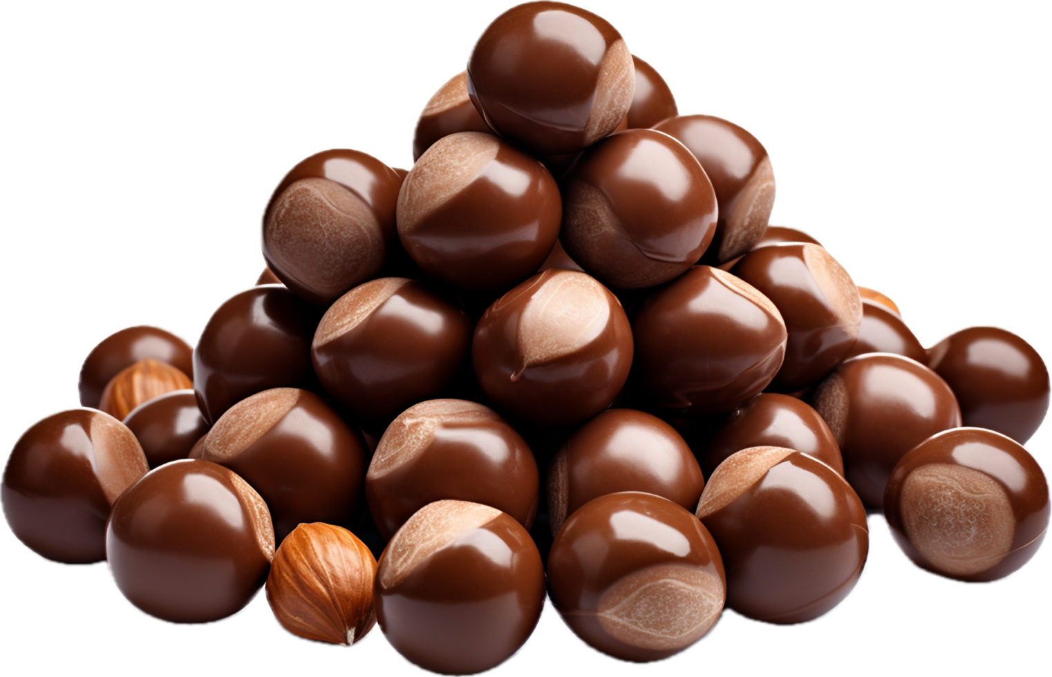 AI generated Chocolate candy with hazelnuts png 34764002 PNG