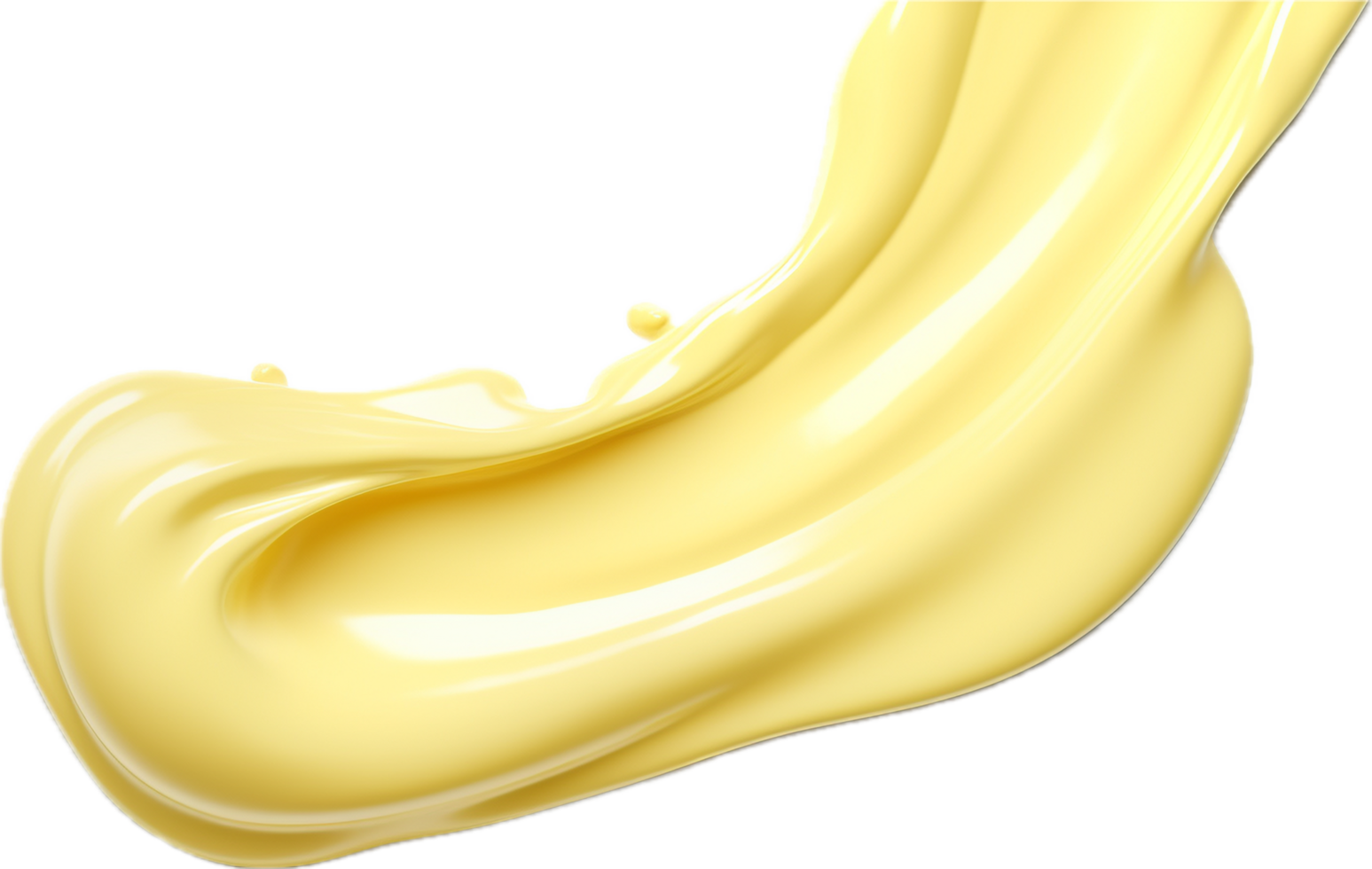 AI generated mayonnaise drop png