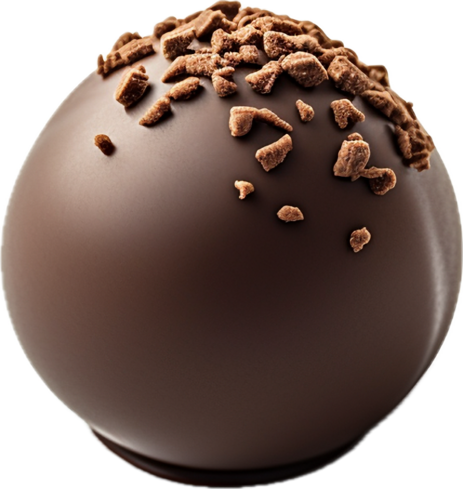 AI generated chocolate truffle candy png