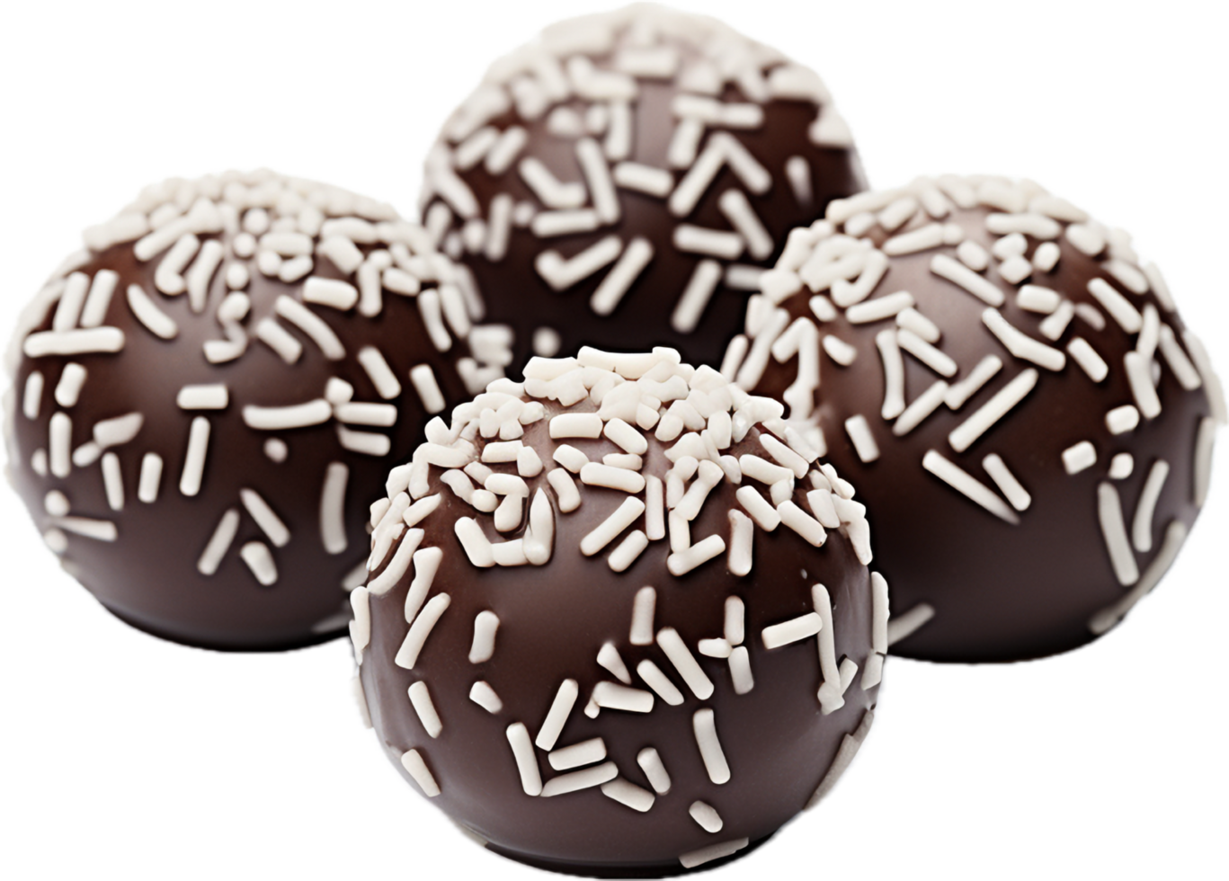 AI generated chocolate truffle candy png