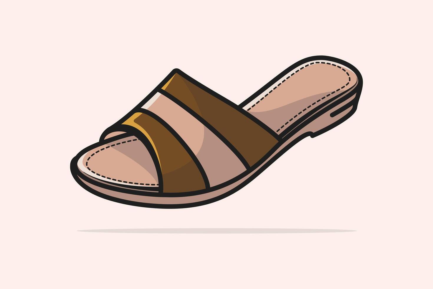 New Arrival Women Evening Event Slipper vector illustration. Beauty fashion objects icon concept. Fashion slipper shoe models in modern style vector design.