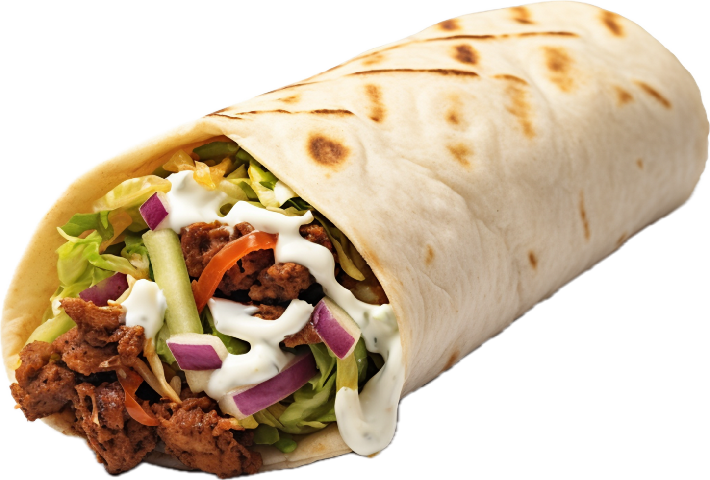 ai generato shawarma Sandwich png