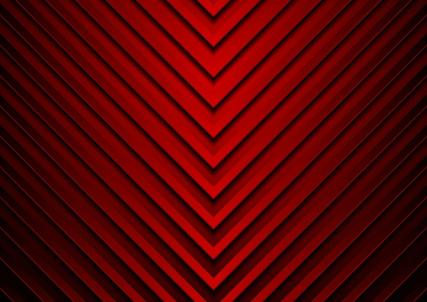 Dark red arrows abstract technology geometric background vector