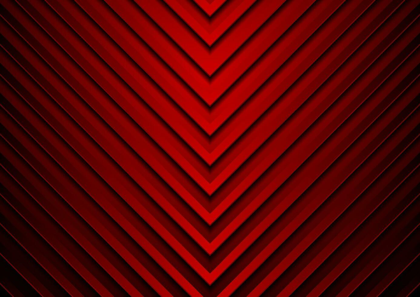 Dark red arrows abstract technology geometric background vector