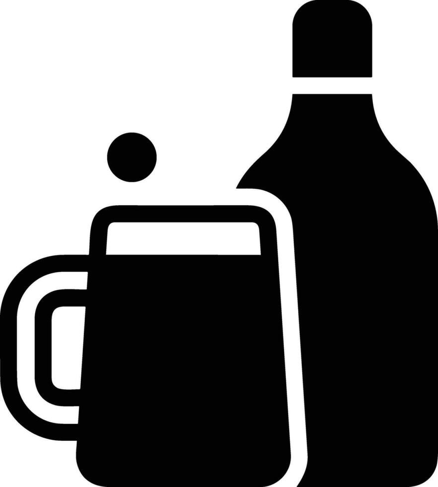 Bottle drink icon symbol vector image. Illustration of the drink water bottle glass design image