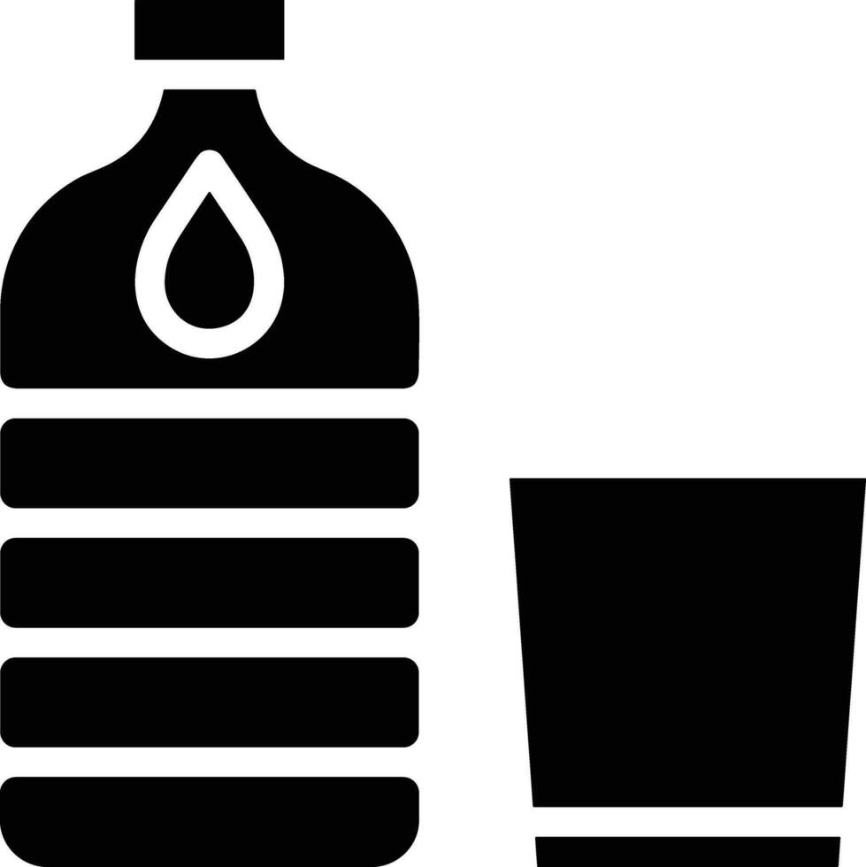 botella bebida icono símbolo vector imagen. ilustración de el bebida agua botella vaso diseño imagen