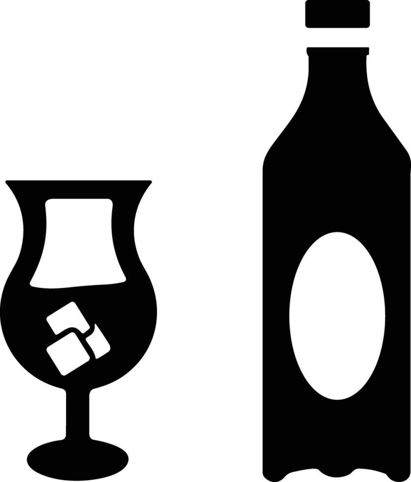 Bottle drink icon symbol vector image. Illustration of the drink water bottle glass design image