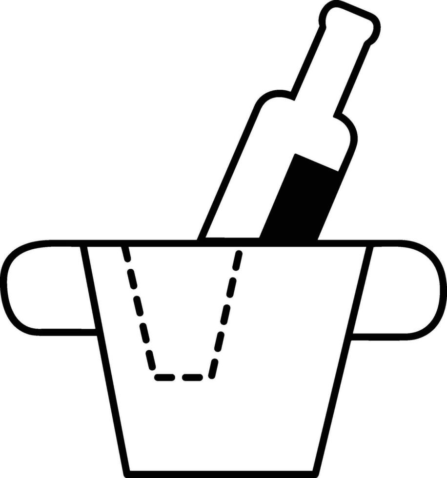 Bottle drink icon symbol vector image. Illustration of the drink water bottle glass design image