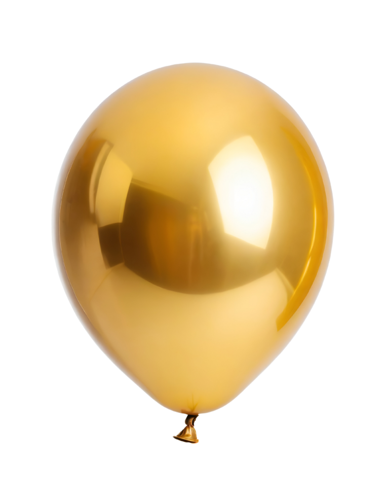 ai generato oro festa Palloncino. png