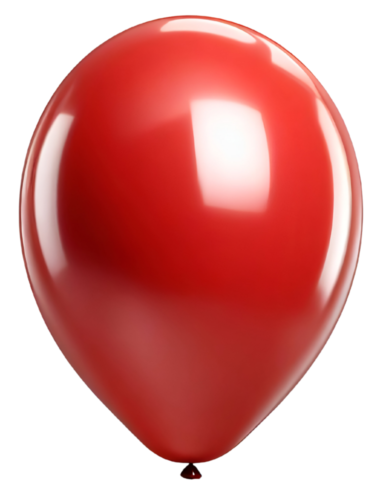 ai gerado vermelho festa balão. png