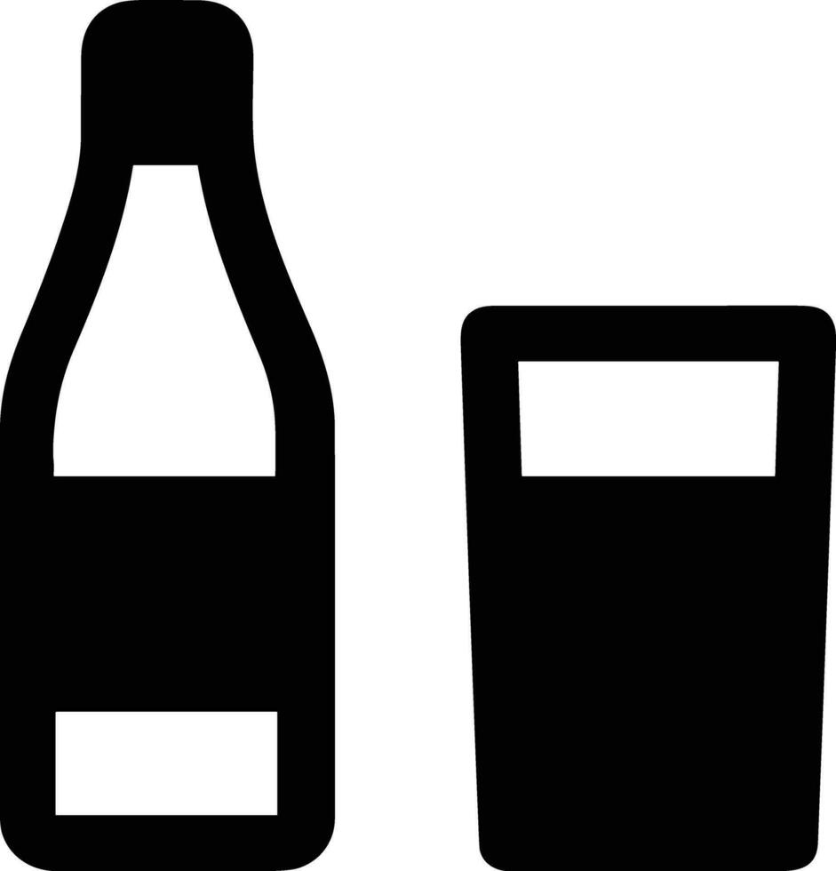 Bottle drink icon symbol vector image. Illustration of the drink water bottle glass design image