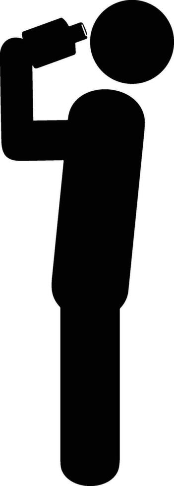 Bottle drink icon symbol vector image. Illustration of the drink water bottle glass design image
