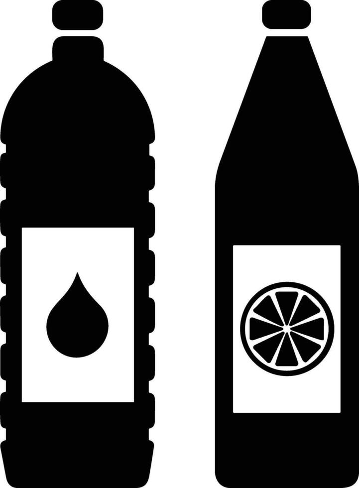 Bottle drink icon symbol vector image. Illustration of the drink water bottle glass design image
