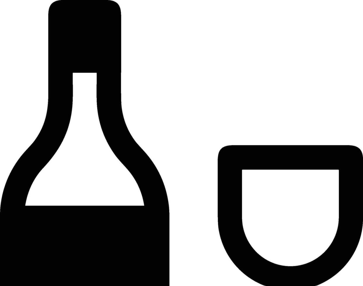 botella bebida icono símbolo vector imagen. ilustración de el bebida agua botella vaso diseño imagen