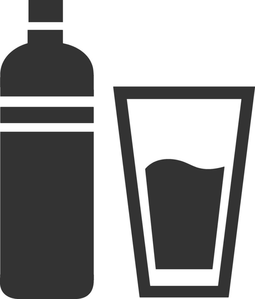 Bottle drink icon symbol vector image. Illustration of the drink water bottle glass design image