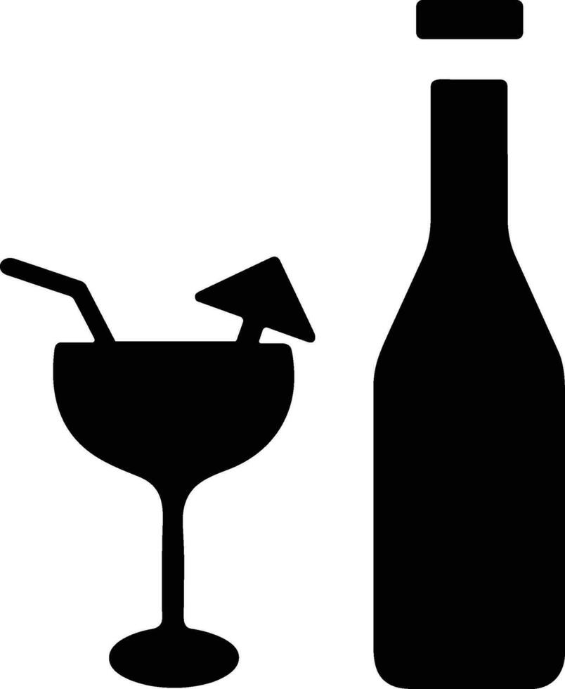 Bottle drink icon symbol vector image. Illustration of the drink water bottle glass design image