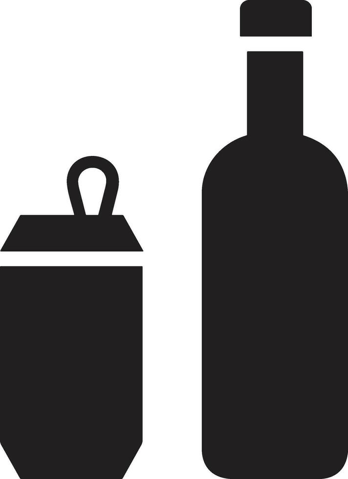 Bottle drink icon symbol vector image. Illustration of the drink water bottle glass design image