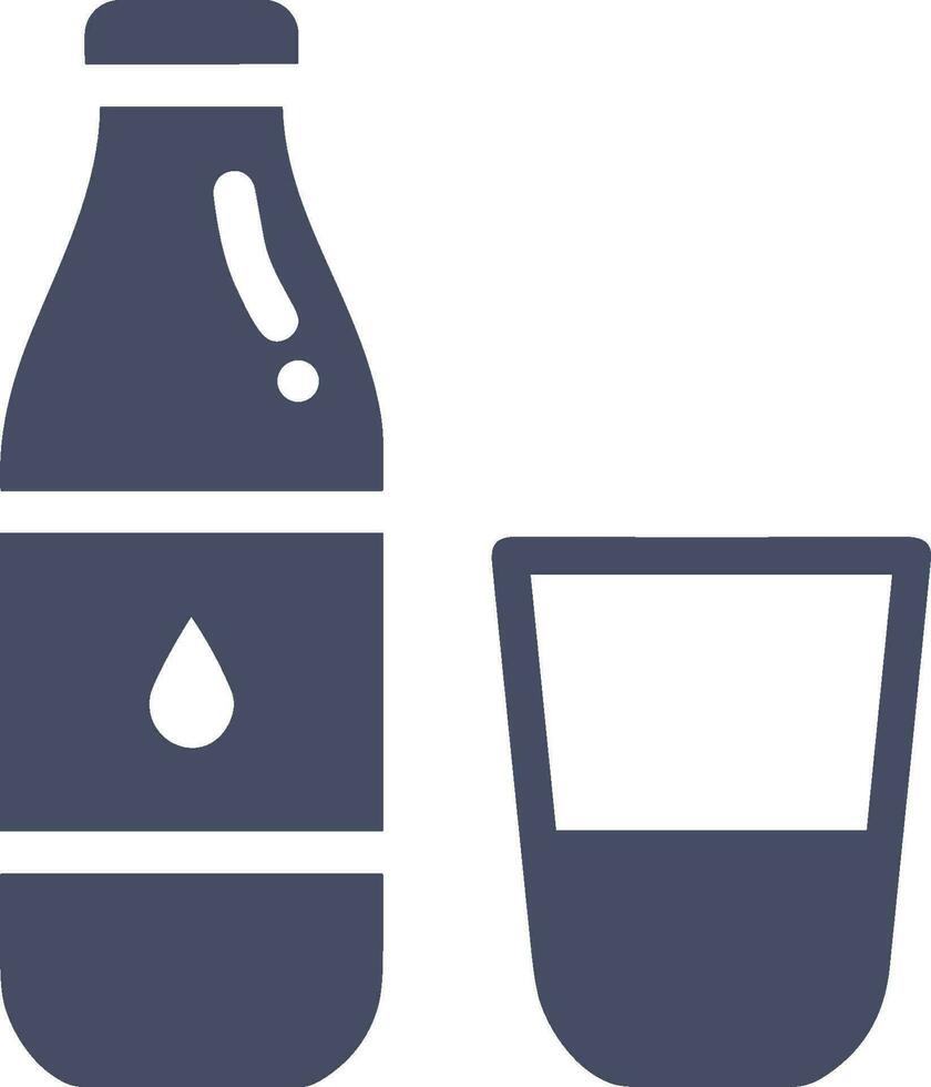 botella bebida icono símbolo vector imagen. ilustración de el bebida agua botella vaso diseño imagen