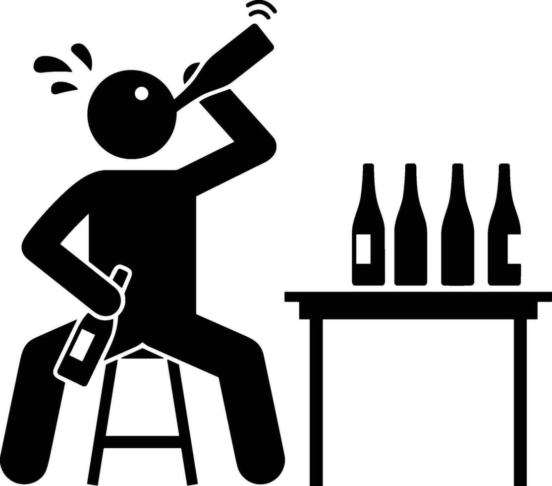 Bottle drink icon symbol vector image. Illustration of the drink water bottle glass design image