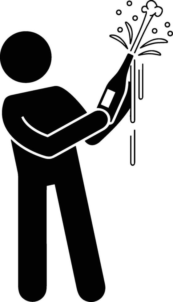 Bottle drink icon symbol vector image. Illustration of the drink water bottle glass design image
