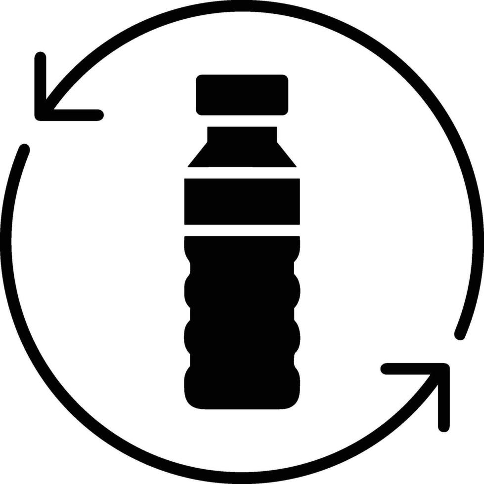 Bottle drink icon symbol vector image. Illustration of the drink water bottle glass design image