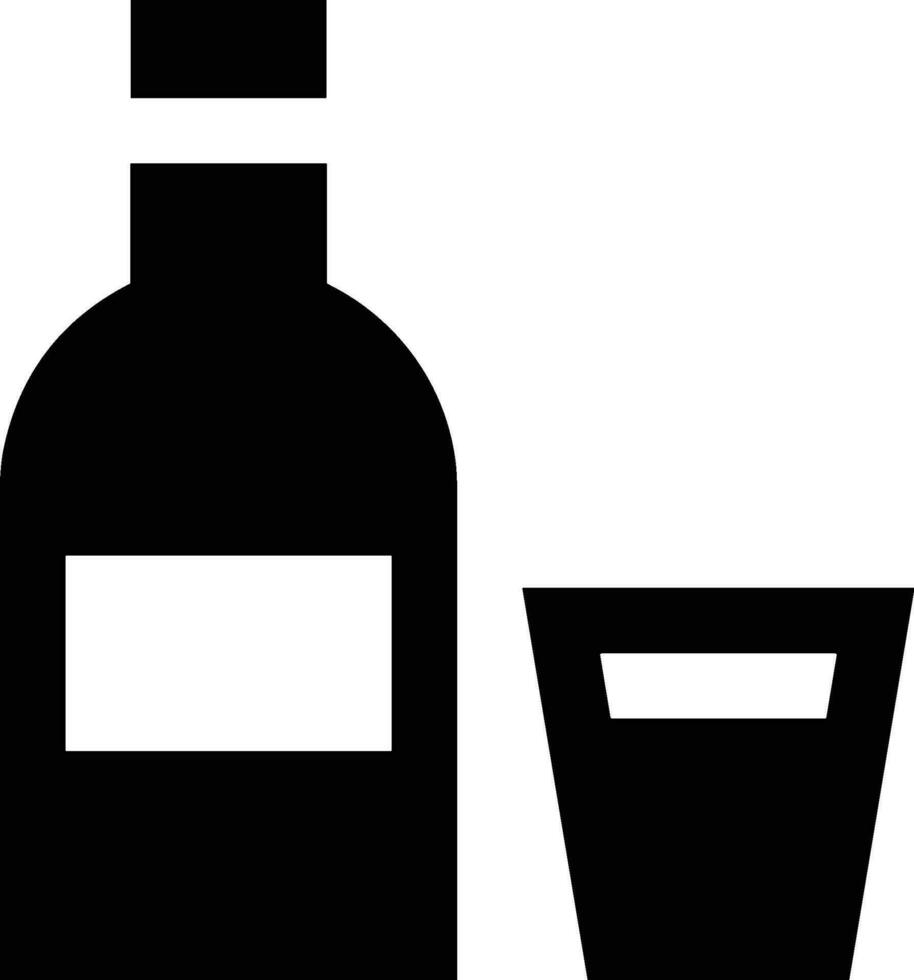 Bottle drink icon symbol vector image. Illustration of the drink water bottle glass design image