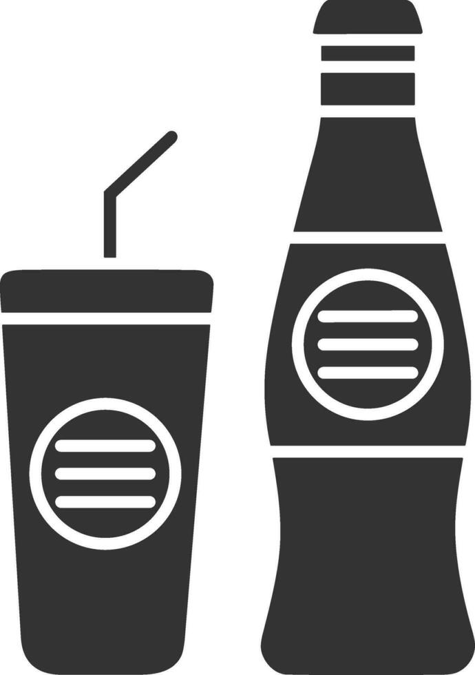Bottle drink icon symbol vector image. Illustration of the drink water bottle glass design image