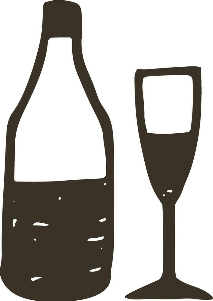 Bottle drink icon symbol vector image. Illustration of the drink water bottle glass design image