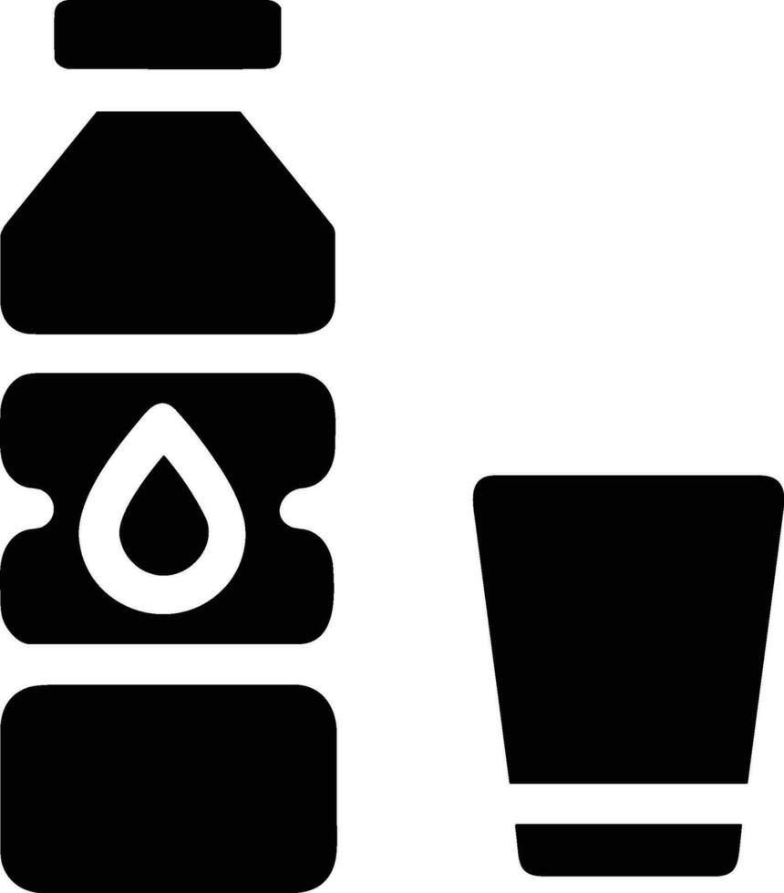 Bottle drink icon symbol vector image. Illustration of the drink water bottle glass design image