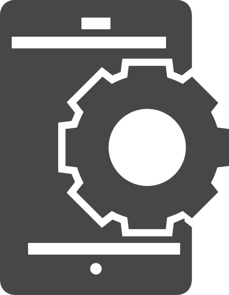 Gear setting symbol icon vector image. Illustration of the industrial wheel mechine mechanism design image