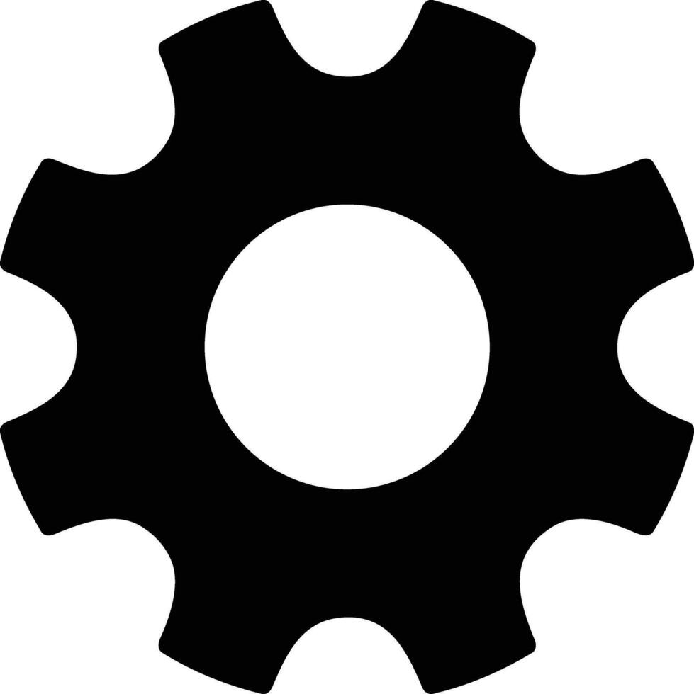 Gear setting symbol icon vector image. Illustration of the industrial wheel mechine mechanism design image