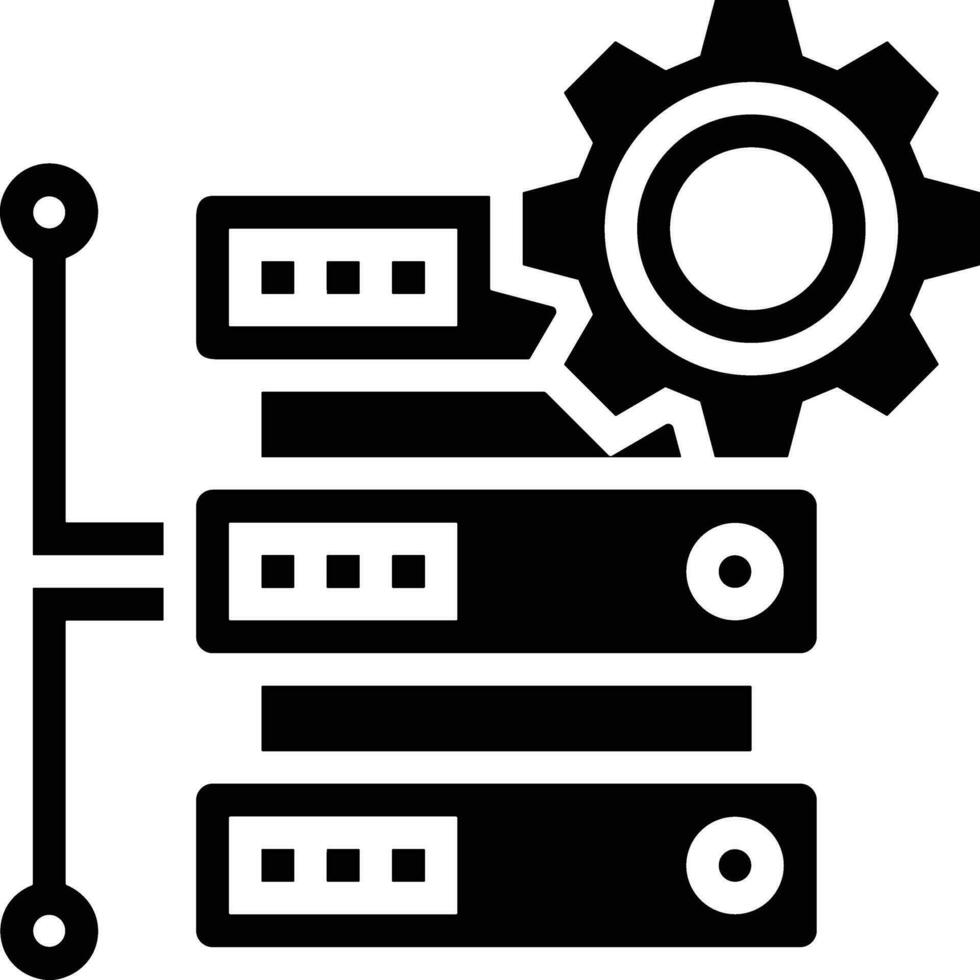 Gear setting symbol icon vector image. Illustration of the industrial wheel mechine mechanism design image