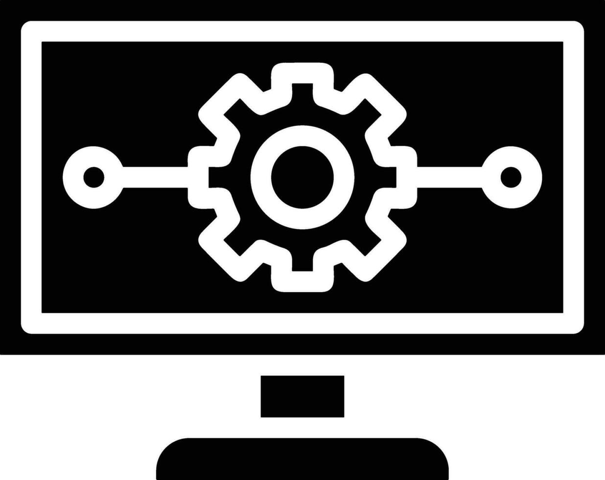 Gear setting symbol icon vector image. Illustration of the industrial wheel mechine mechanism design image