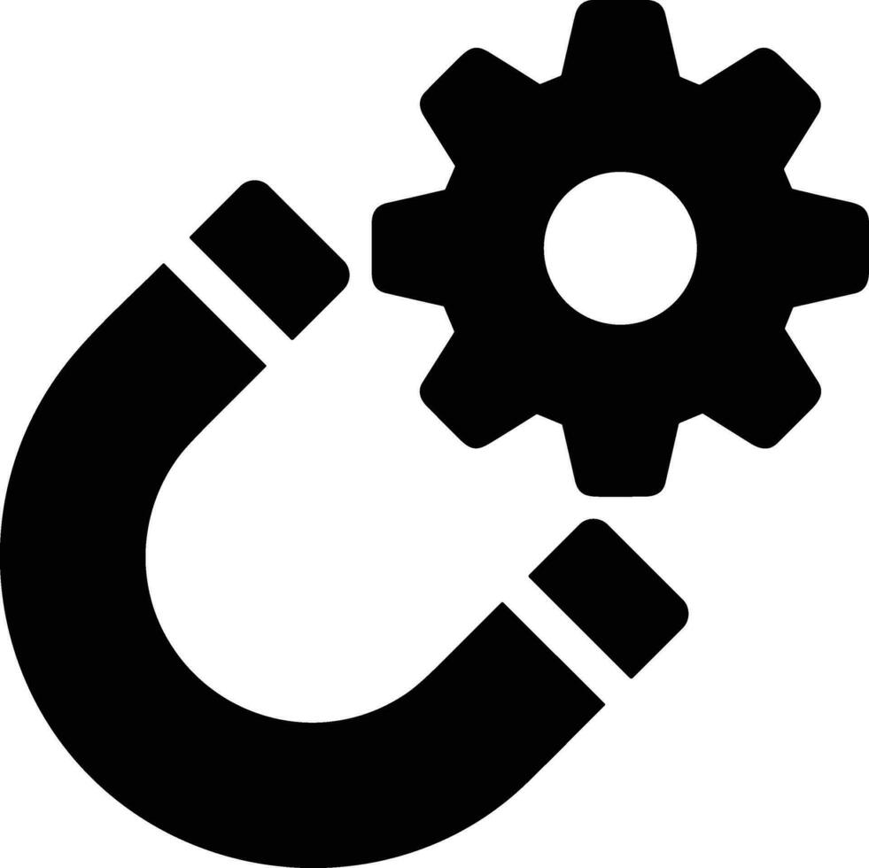 Gear setting symbol icon vector image. Illustration of the industrial wheel mechine mechanism design image