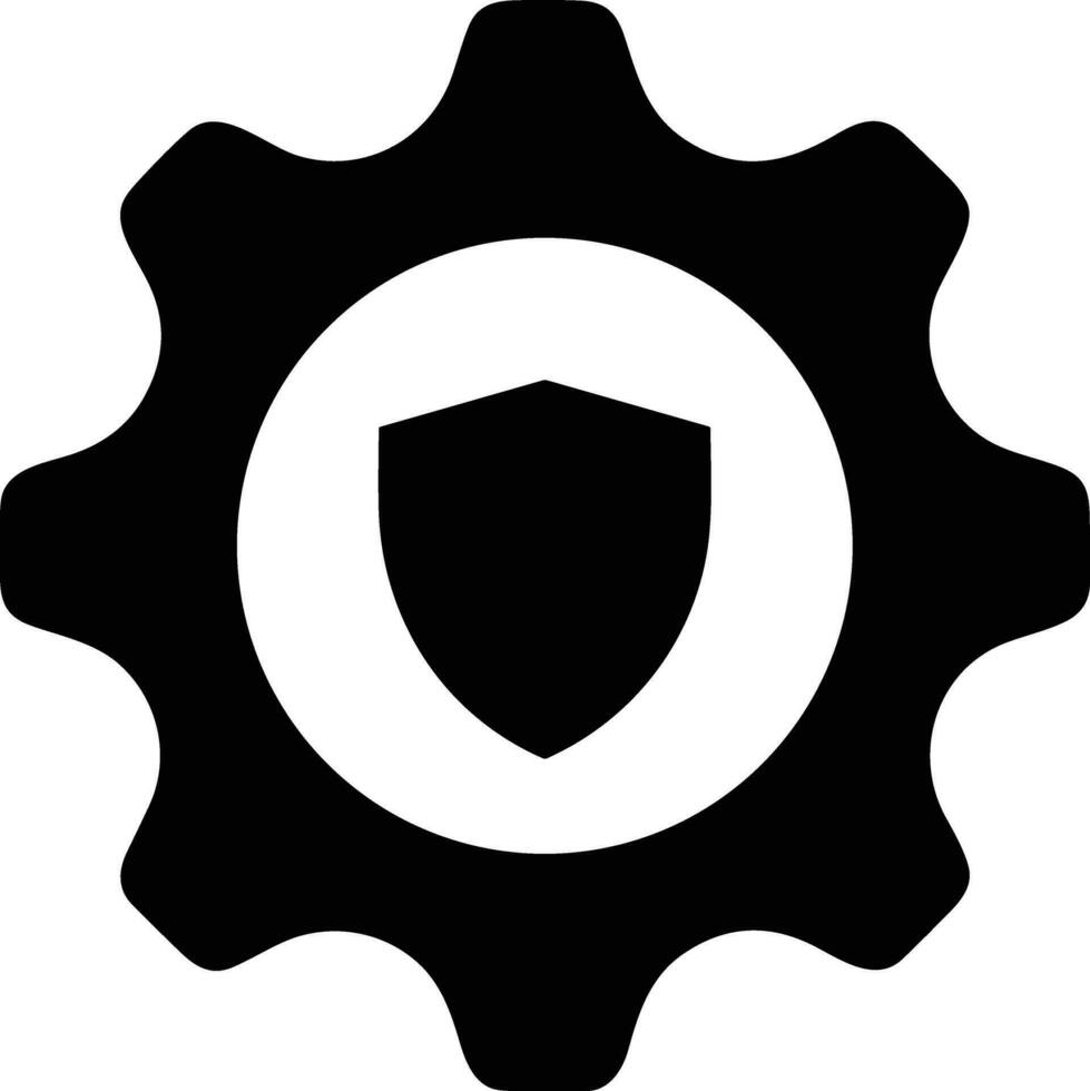 Gear setting symbol icon vector image. Illustration of the industrial wheel mechine mechanism design image