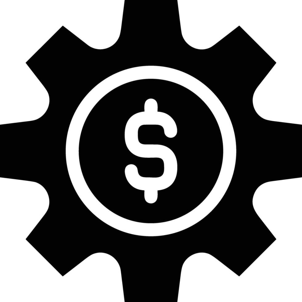 Gear setting symbol icon vector image. Illustration of the industrial wheel mechine mechanism design image