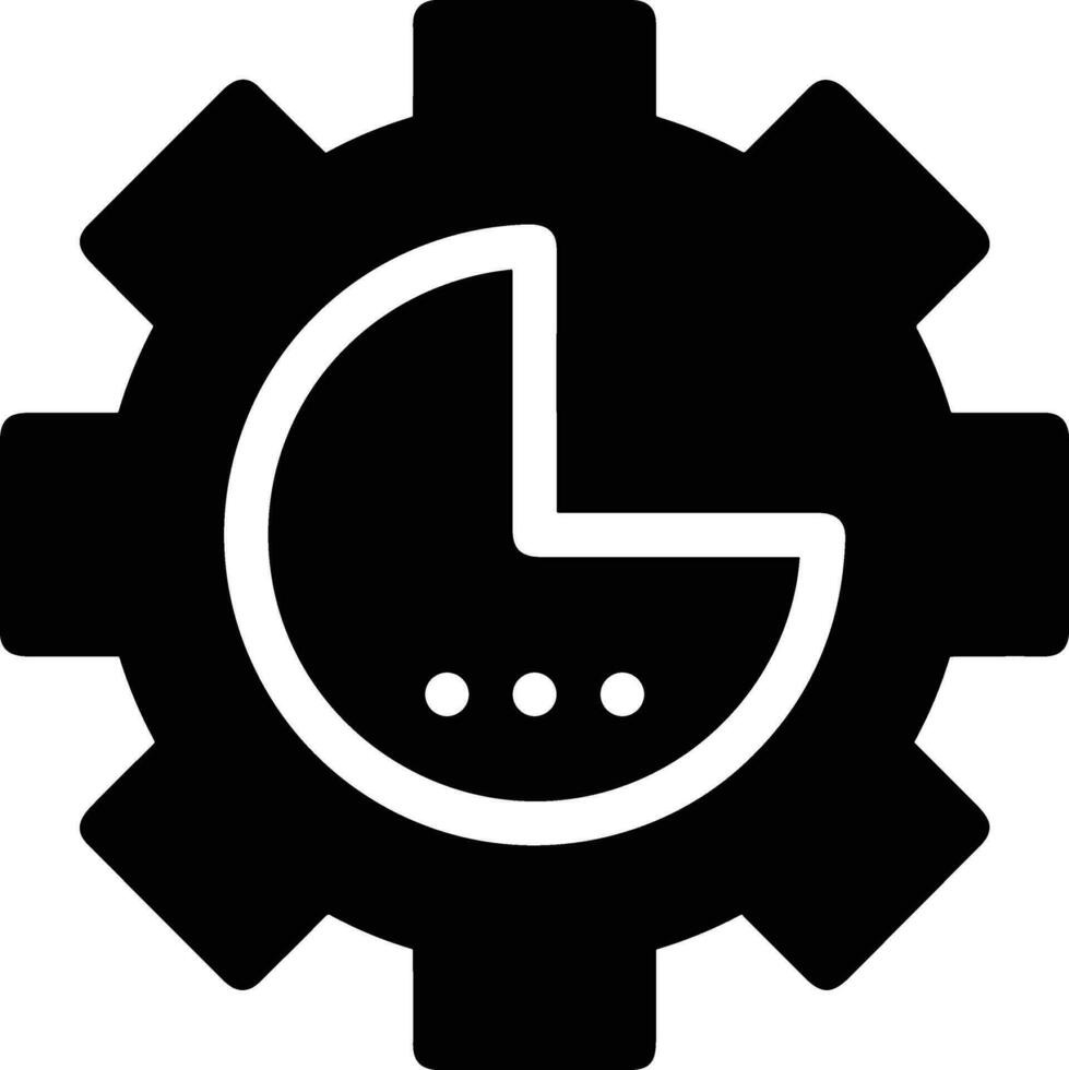 Gear setting symbol icon vector image. Illustration of the industrial wheel mechine mechanism design image