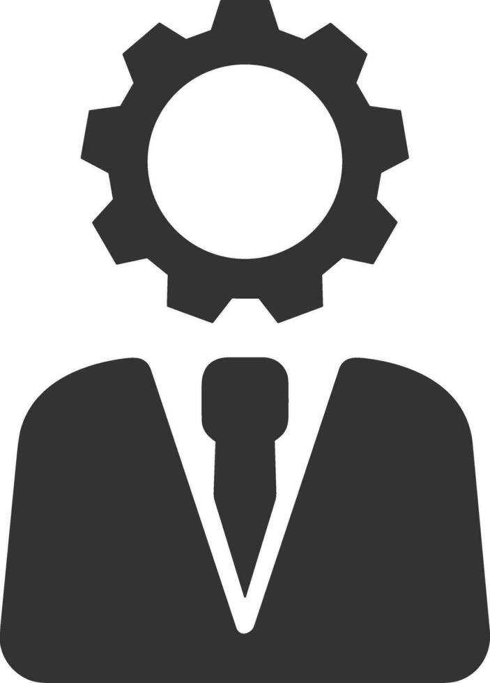 Gear setting symbol icon vector image. Illustration of the industrial wheel mechine mechanism design image