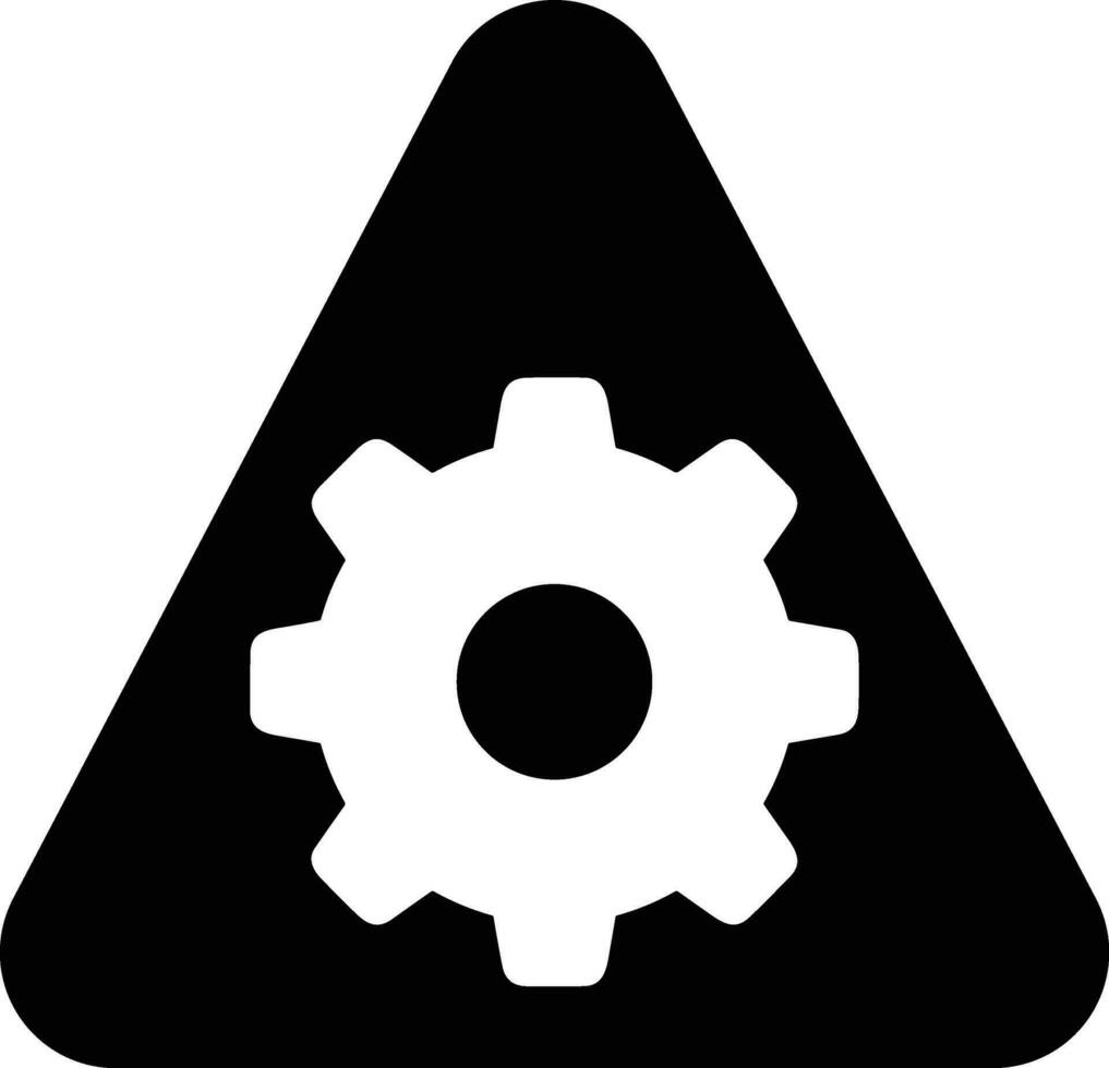 Gear setting symbol icon vector image. Illustration of the industrial wheel mechine mechanism design image